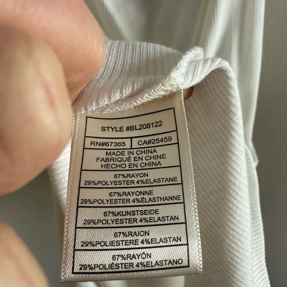 Steve Madden White Rib Minidress size small - Picture 6 of 6